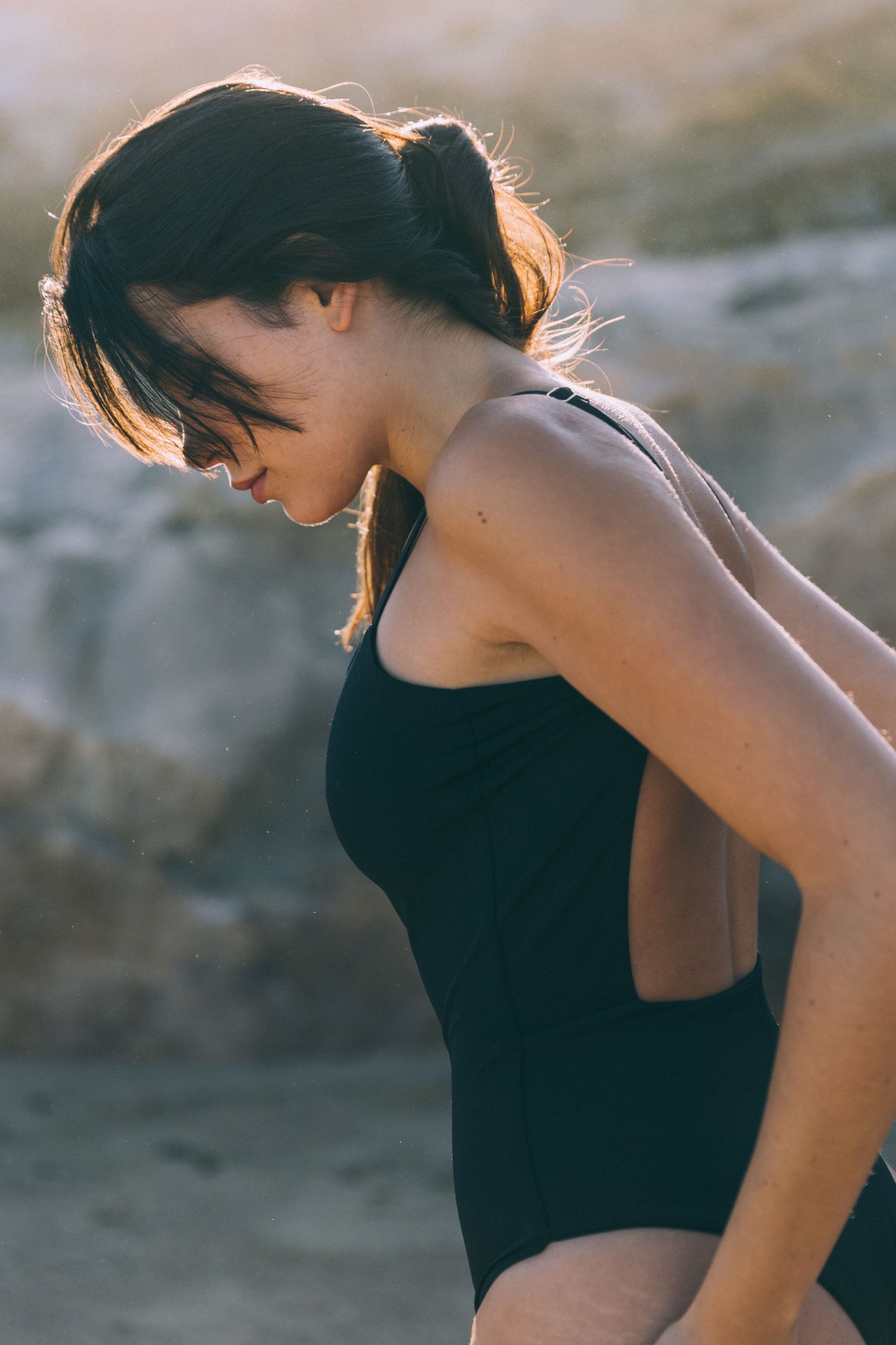 Sustainable Swimwear Swimsuit - Ella in Timeless Black