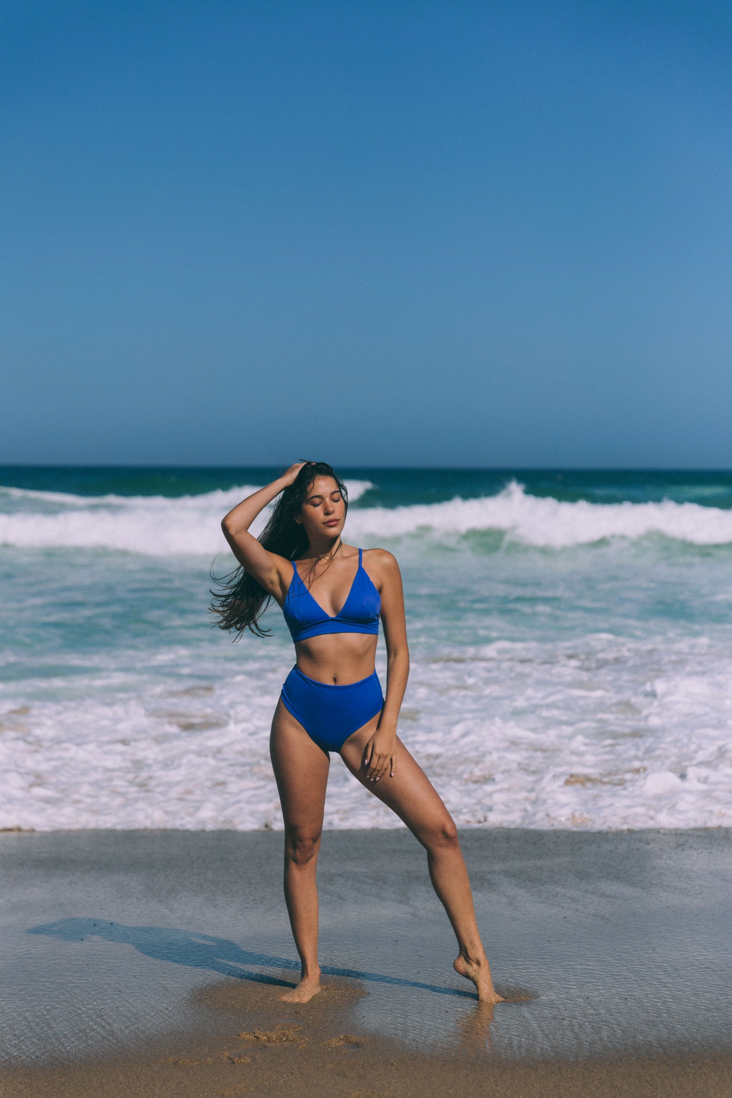 Sustainable Swimwear Bottom - Jamie in Sea Blue
