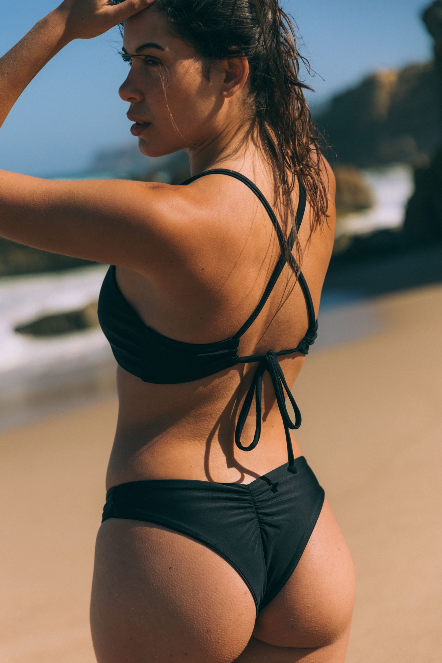 Sustainable Swimwear Bottom - Aria in Timeless Black