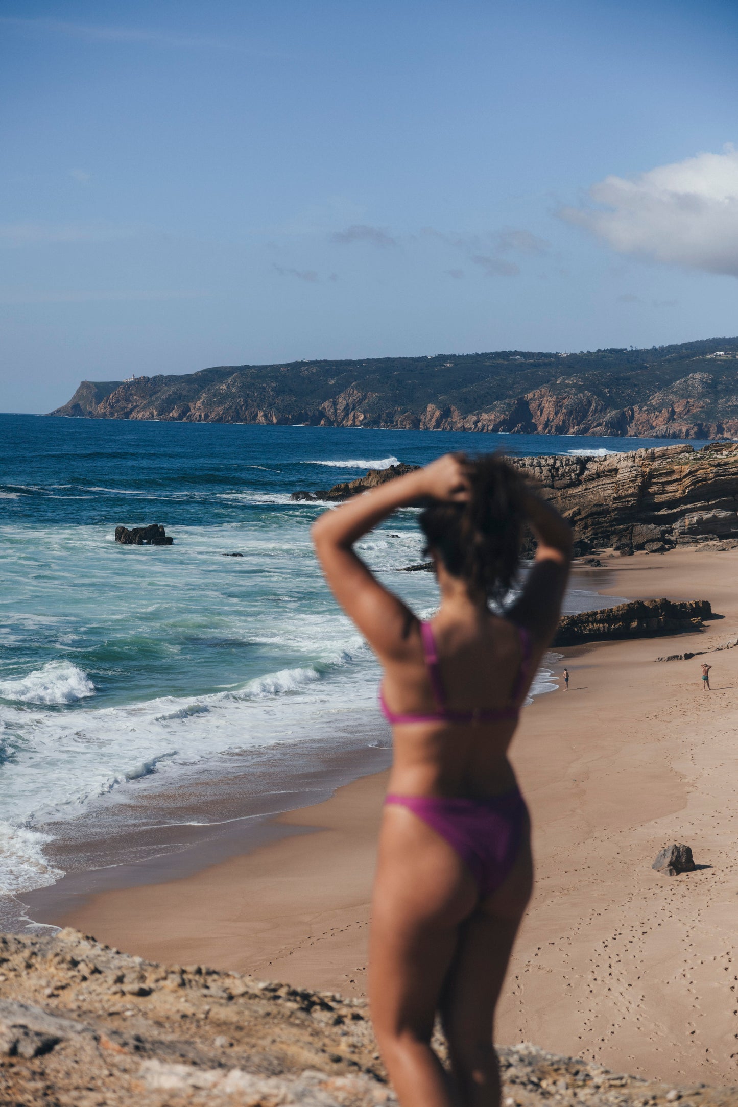 Sustainable Swimwear Top - Florence in Pink-Rouge