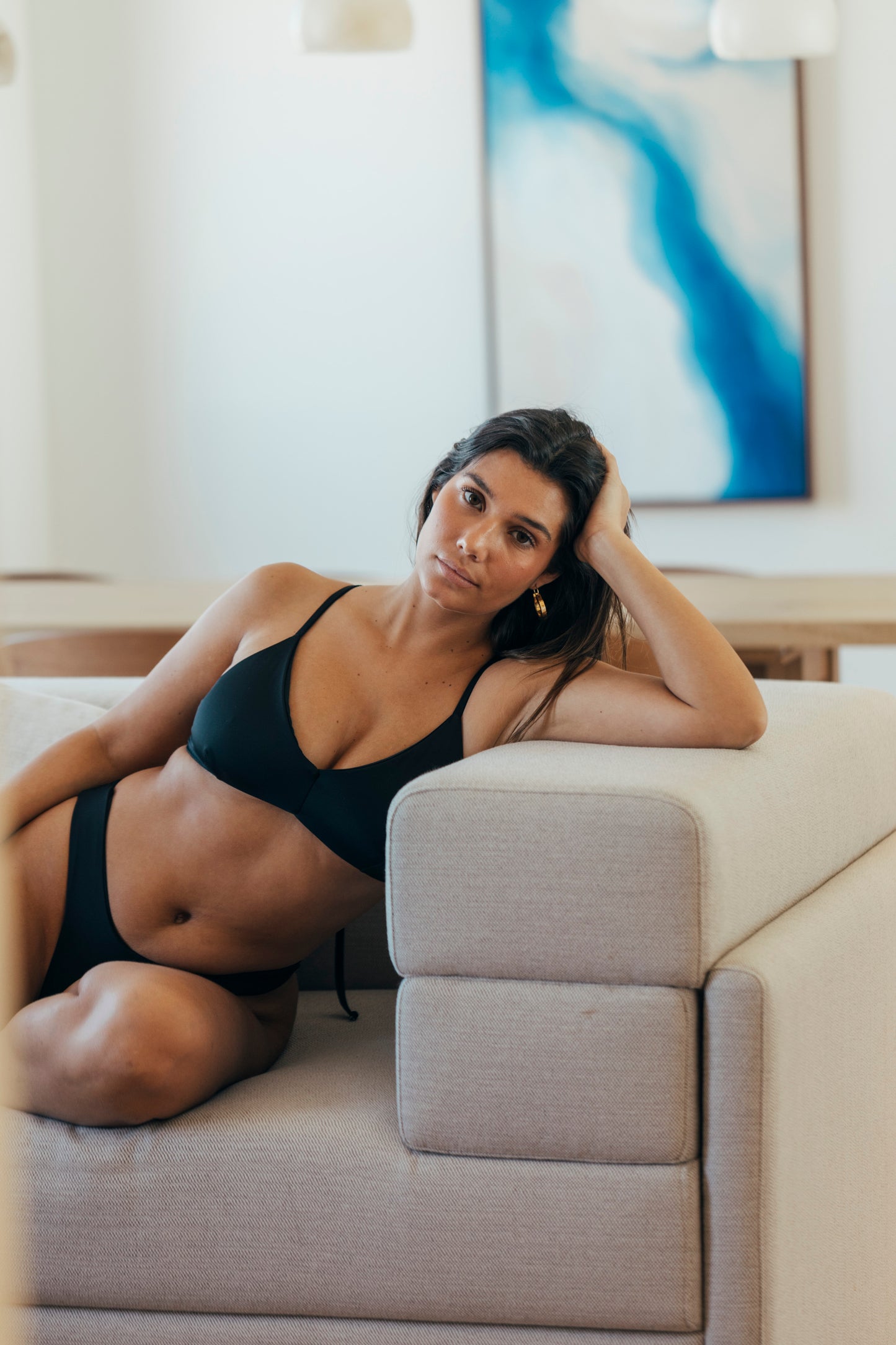 Sustainable Swimwear Top - Maya in Timeless Black