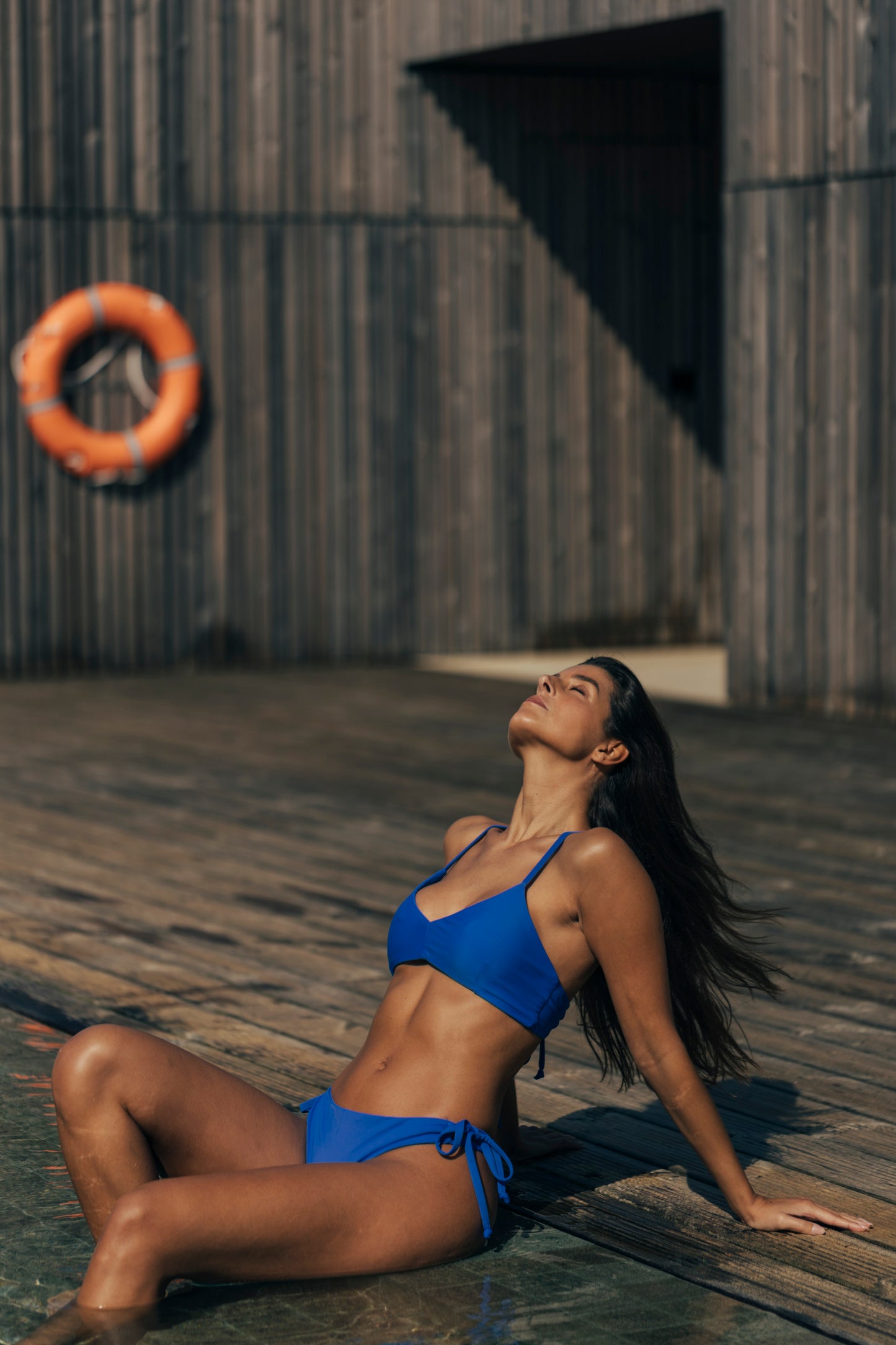 Sustainable Swimwear Bottom - Zoey in Sea Blue