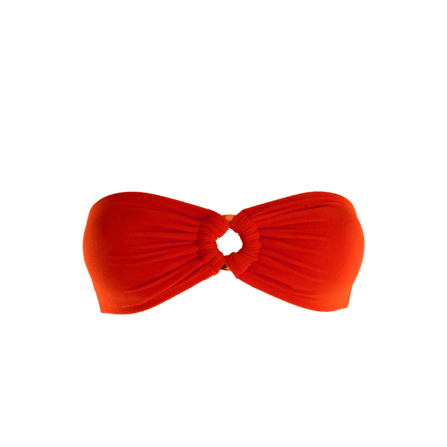 Sustainable Swimwear Top - Chloe in Red-Orange