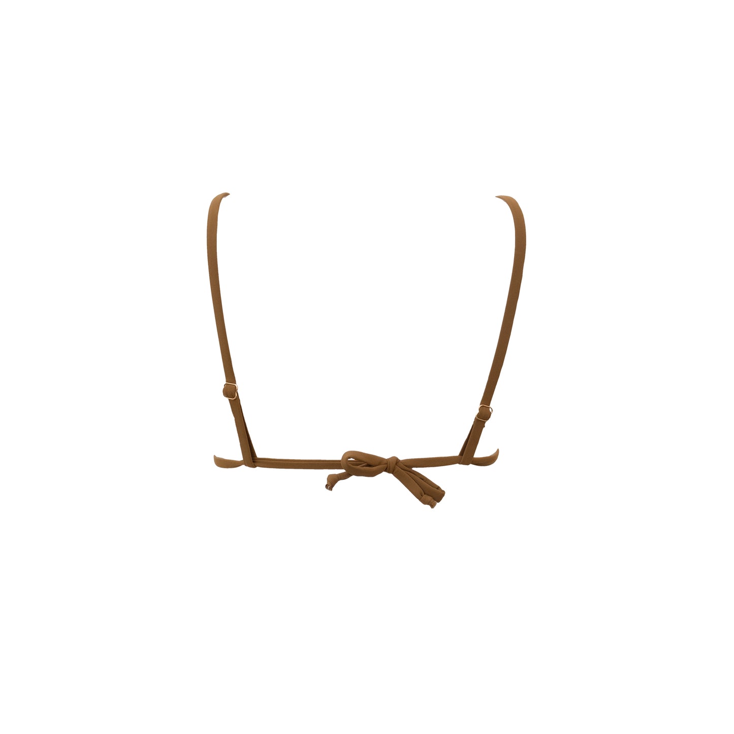 Sustainable Swimwear Top - Ruby in Golden Brown