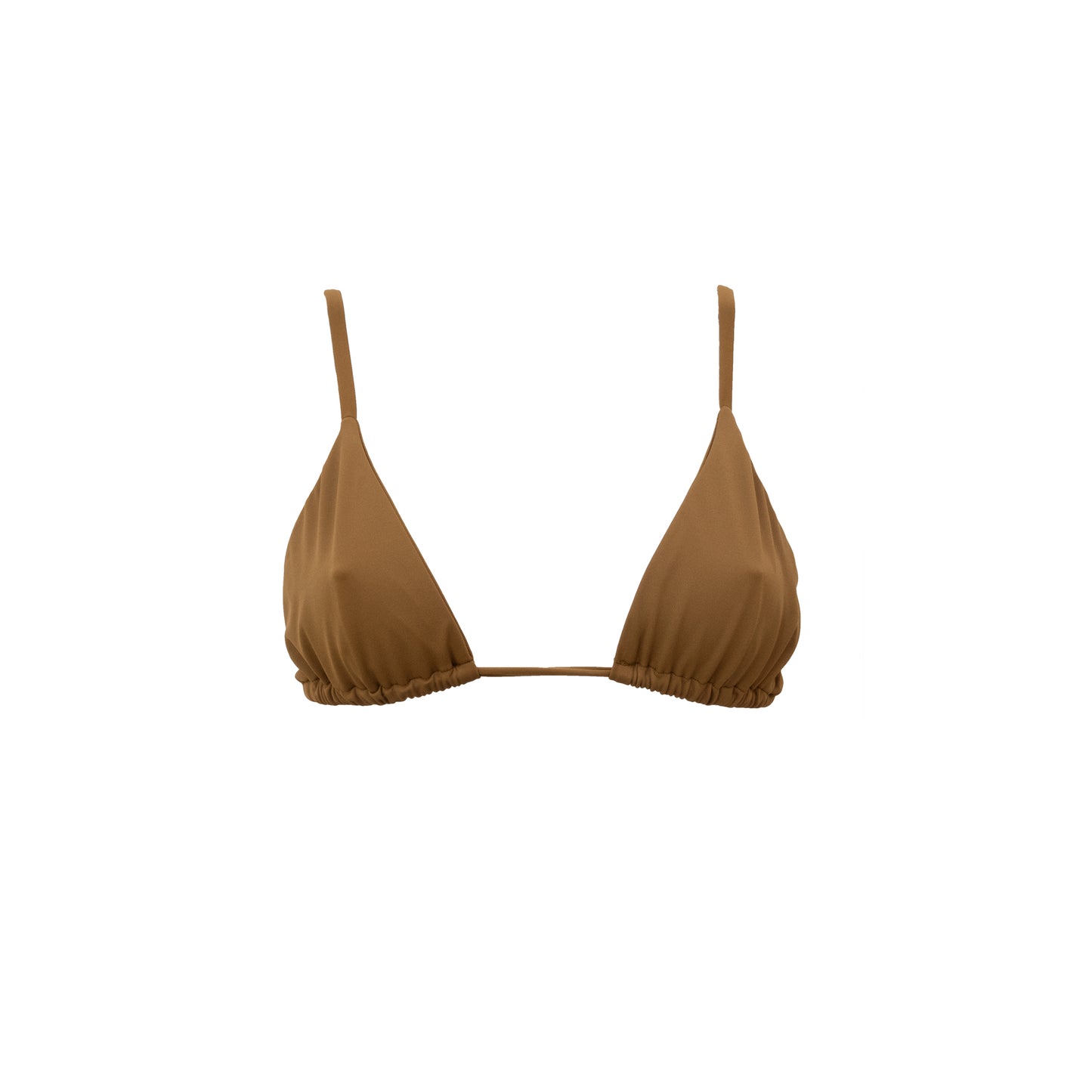 Sustainable Swimwear Top - Ruby in Golden Brown