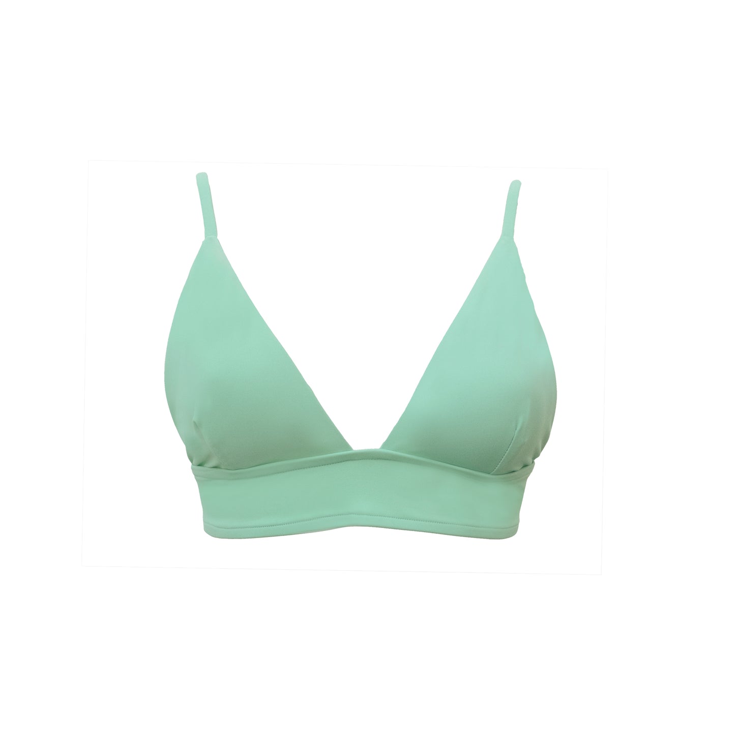 Sustainable Swimwear Top - Harper in Green Mint