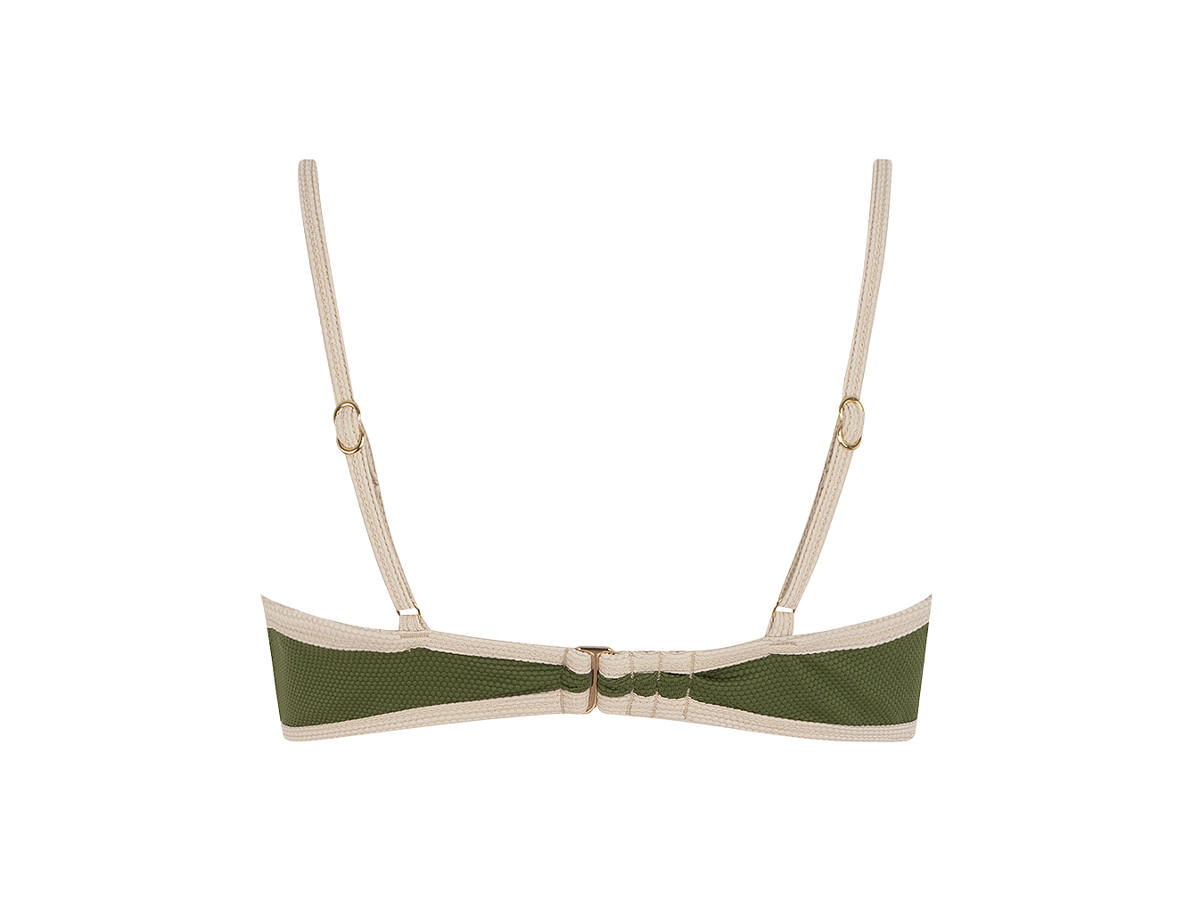 Sustainable Swimwear Top - June in Olive-Green
