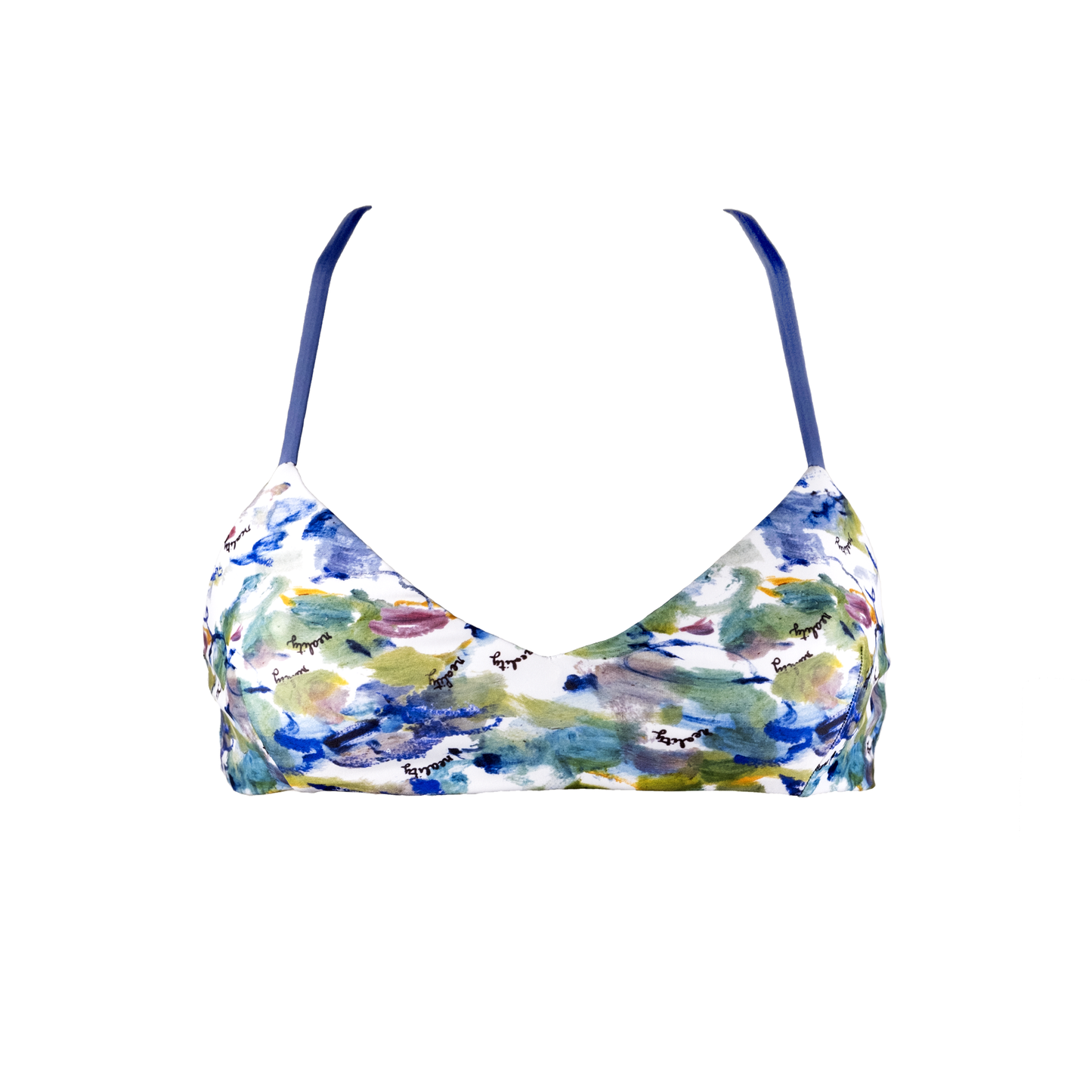 Sustainable Swimwear Top - Maya in Reality print