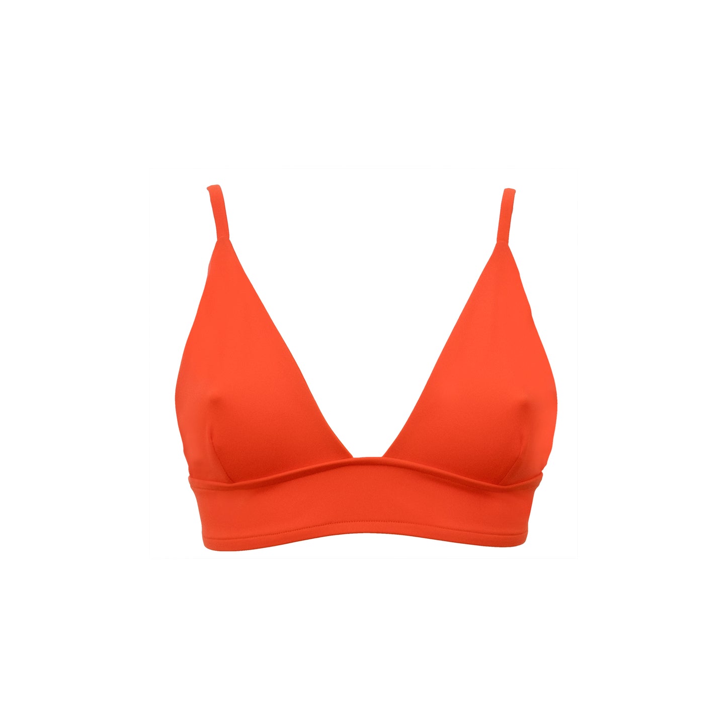 Sustainable Swimwear Top - Harper in Orange Vibes