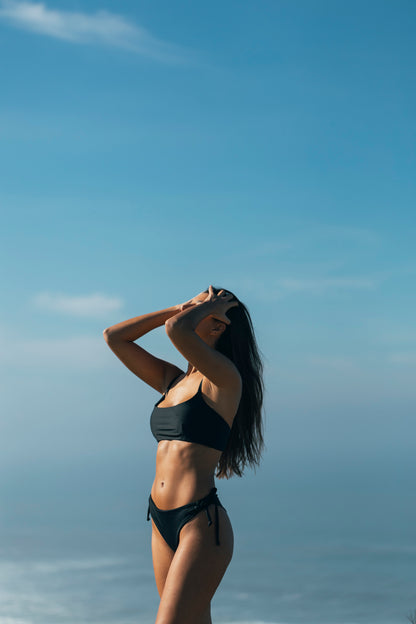 Sustainable Swimwear Top - Ivy in Timeless Black