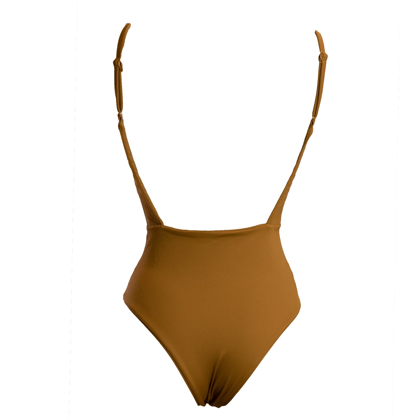 Sustainable Swimwear Swimsuit - Ella in Golden Brown