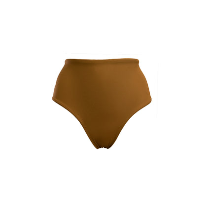 Sustainable Swimwear Bottom - Jamie in Golden Brown