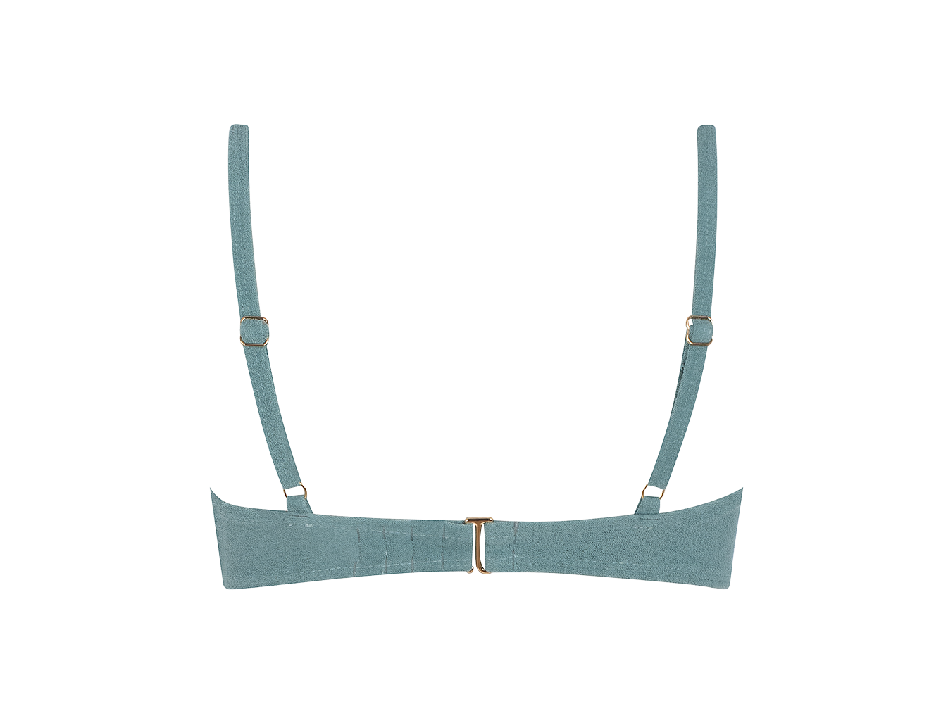 Sustainable Swimwear Top - Julia in Mineral Blue-Green