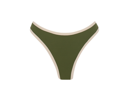 Sustainable Swimwear Bottom - Naomi in Olive-Green