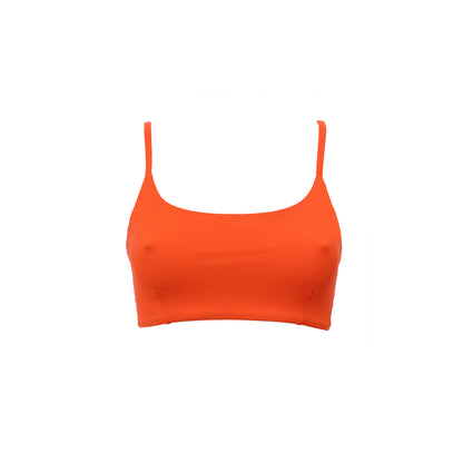 Sustainable Swimwear Top - Ivy in Orange Vibes