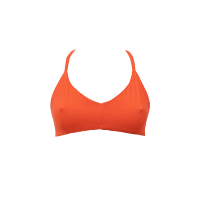 Sustainable Swimwear Top - Maya in Orange Vibes