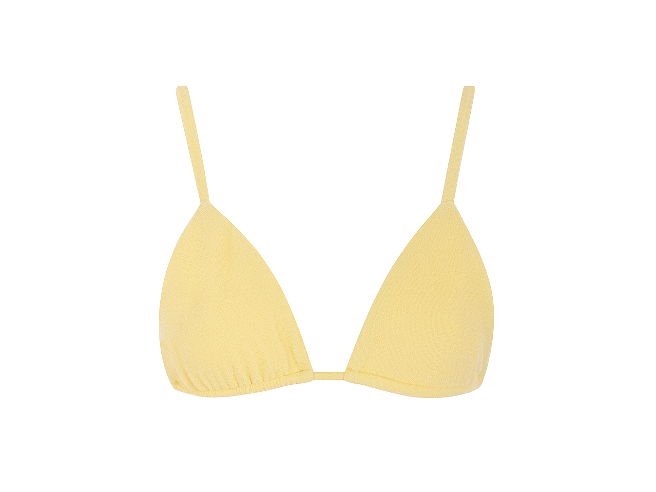 Sustainable Swimwear Top - Ruby in Butter-Yellow