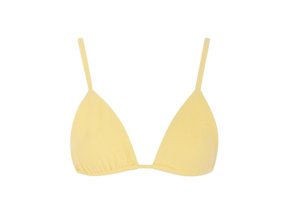 Sustainable Swimwear Top - Ruby in Butter-Yellow
