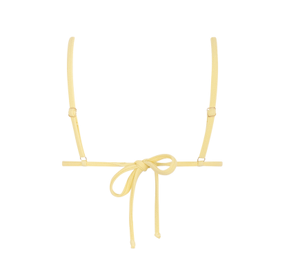 Sustainable Swimwear Top - Ruby in Butter-Yellow