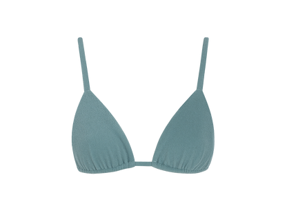 Sustainable Swimwear Top - Ruby in Mineral Blue-Green