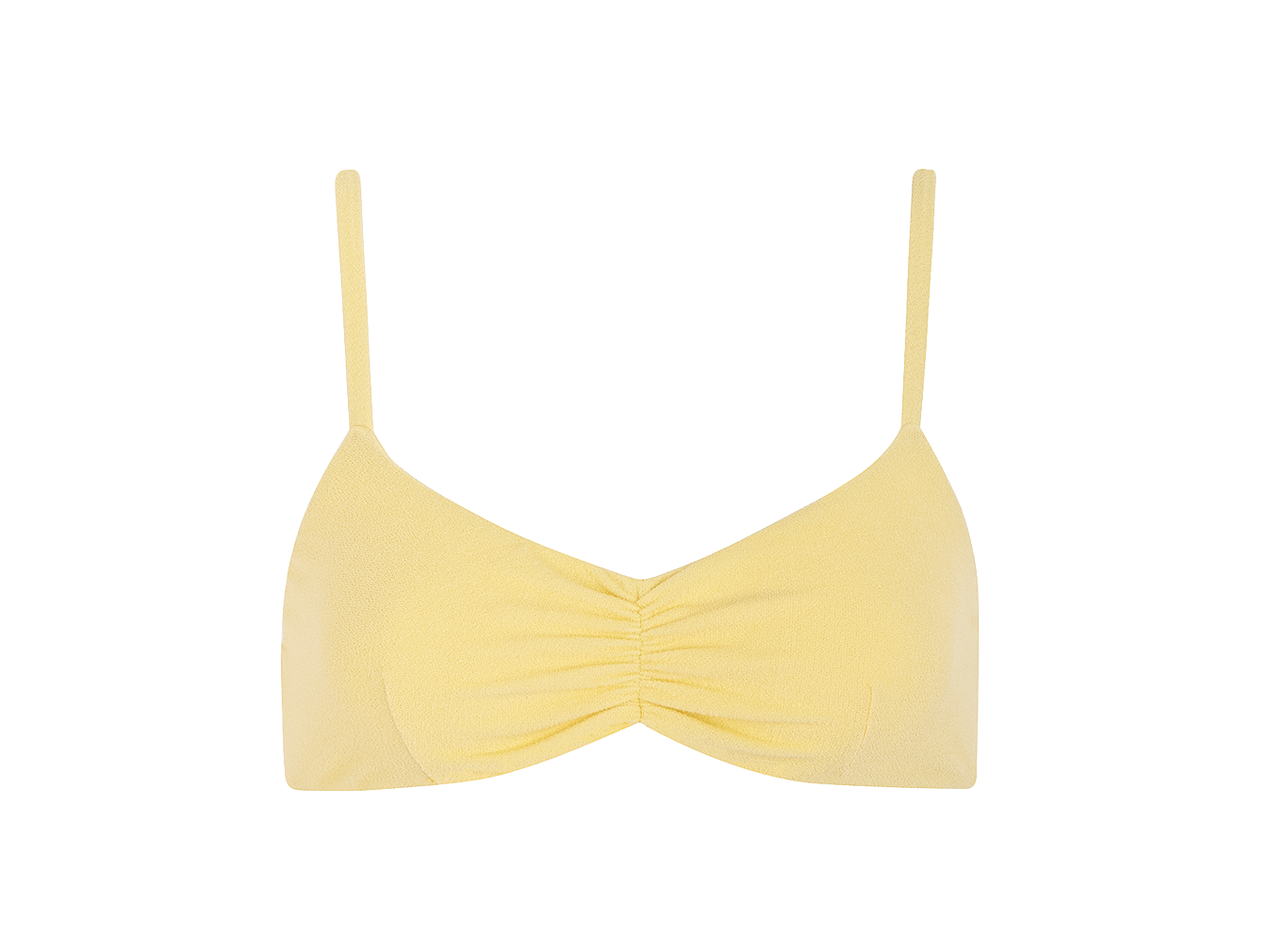 Sustainable Swimwear Top - Sophie in Butter-Yellow