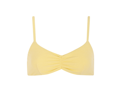 Sustainable Swimwear Top - Sophie in Butter-Yellow